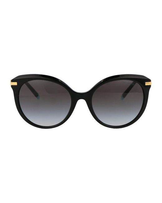 Tiffany & Co. Synthetic Cat-eye Frame Sunglasses in Black | Lyst