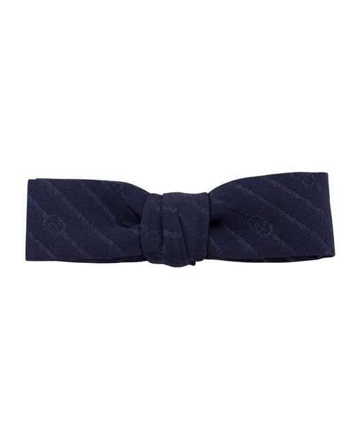 Gucci Blue Silk Bowtie for men