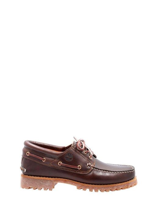 Timberland Handsewn Boat Lace-up Loafers in Brown for Men | Lyst UK