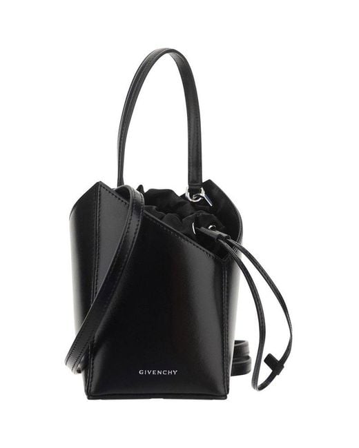 Givenchy Black Cut-out Drawstring Tote Bag