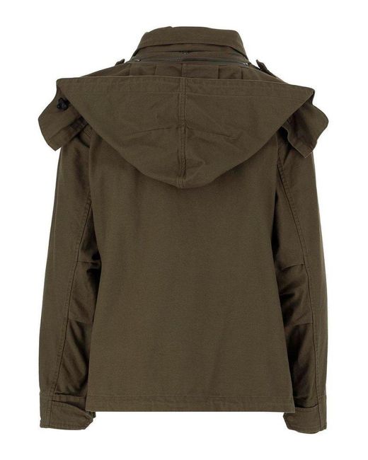 Aspesi Green Stretch Cotton Canvas Jacket