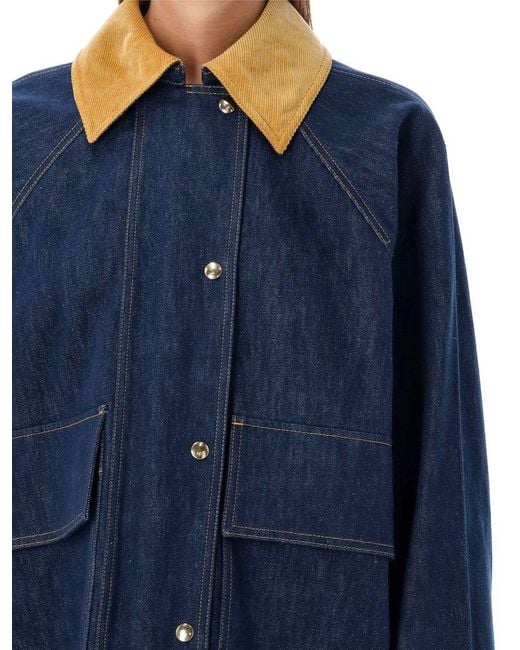 Patou Blue Workwear Denim Jacket