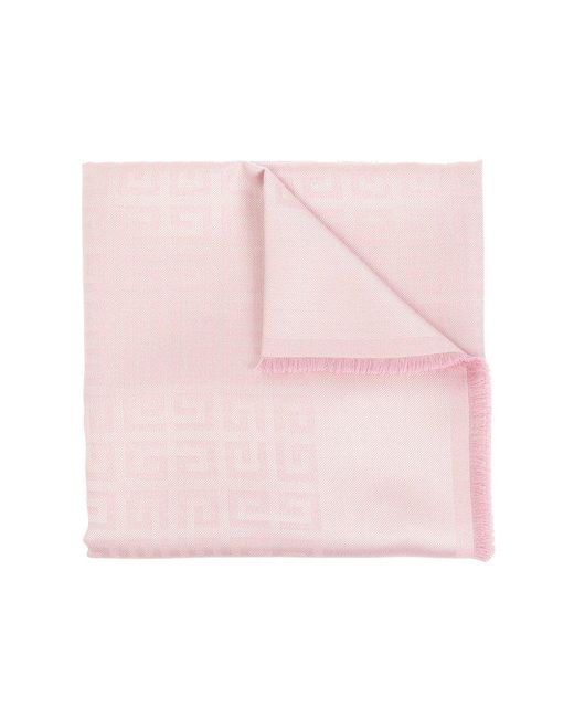Givenchy Pink Scarf With Monogram,