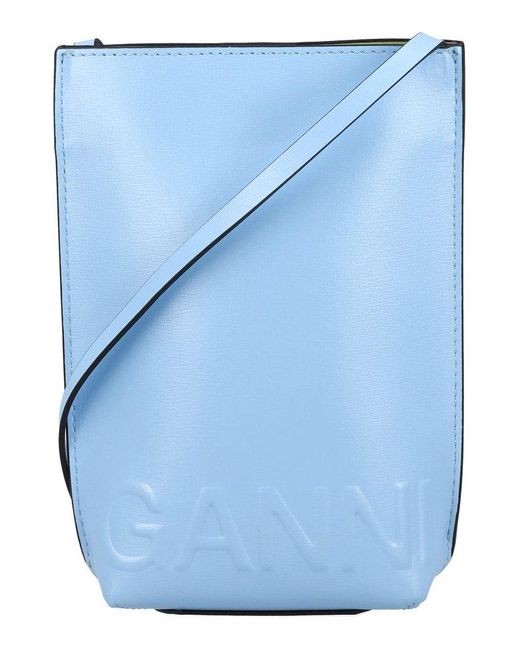 ganni mini crossbody logo bag