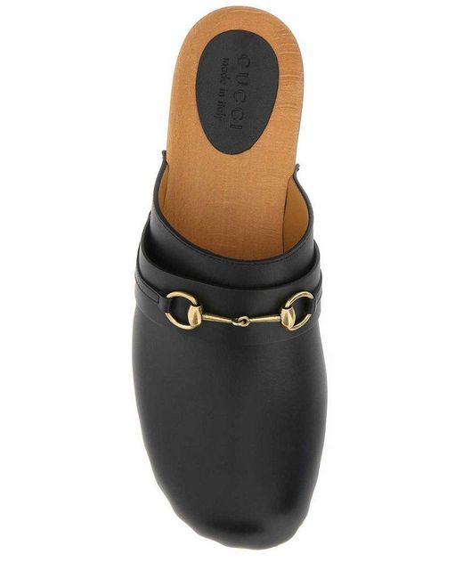 Gucci Horsebit Clogs in Black for Men Lyst UK