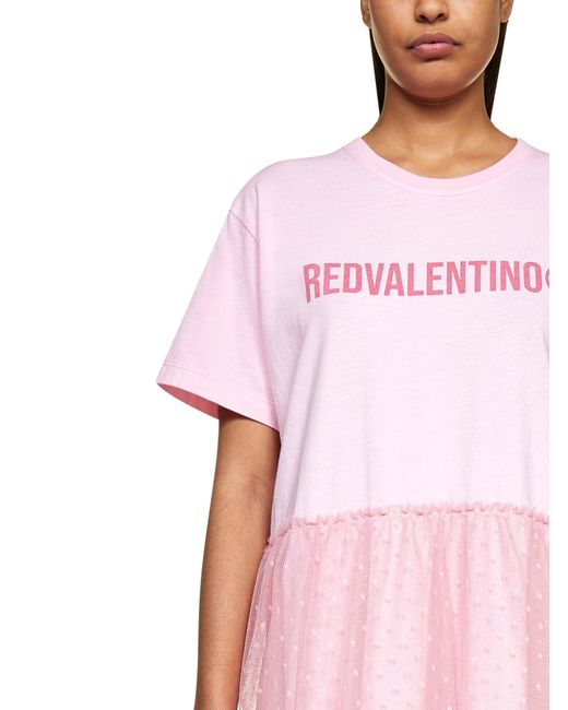 RED Valentino Pink Tulle Dress Womens Clothing Dresses Casual and day dresses 