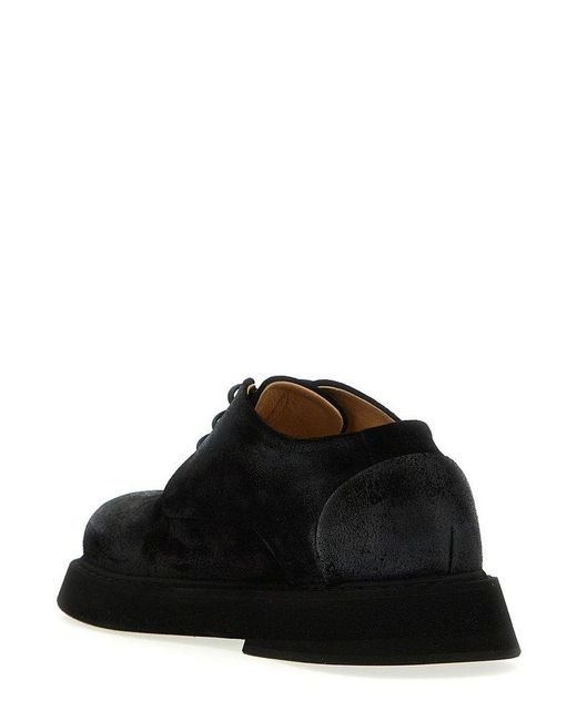 Marsèll Black Round Toe Lace-up Shoes for men