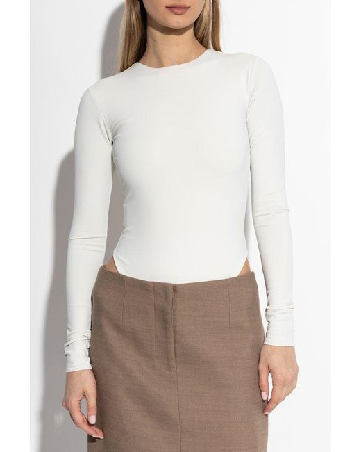 Entire studios White Sleek Long Sleeve Top