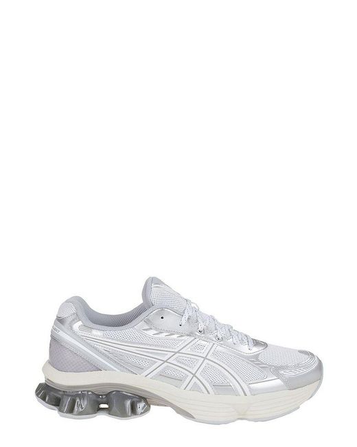 Asics White Gel-Kinetic Fluent Lace-Up Sneakers