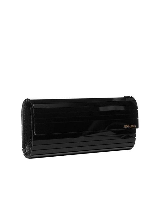 Jimmy Choo Black Sweetie Chain Clutch Bag