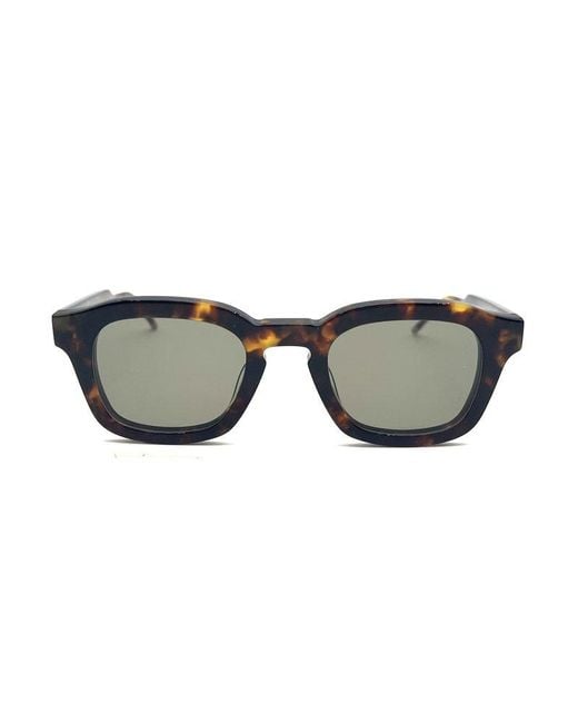 Thom Browne Brown Square Frame Sunglasses