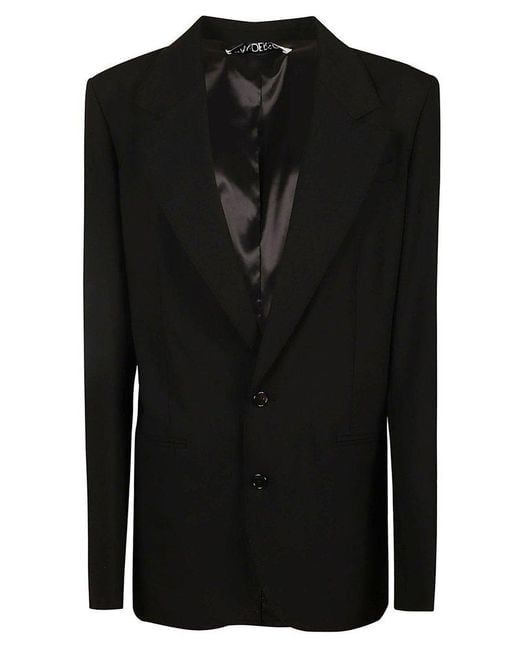 JW Anderson notched-lapels single-breasted coat - Grey