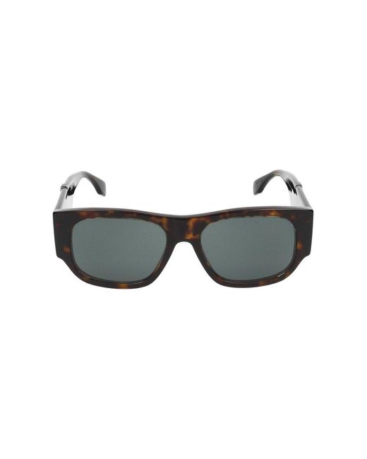 Fendi Black Rectangle Frame Sunglasses