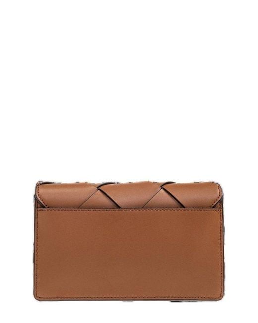 MICHAEL Michael Kors Black Jet Set Medium Woven Crossbody Bag