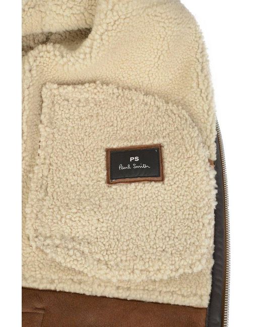 Paul Smith Brown Sheepskin Jacket for men