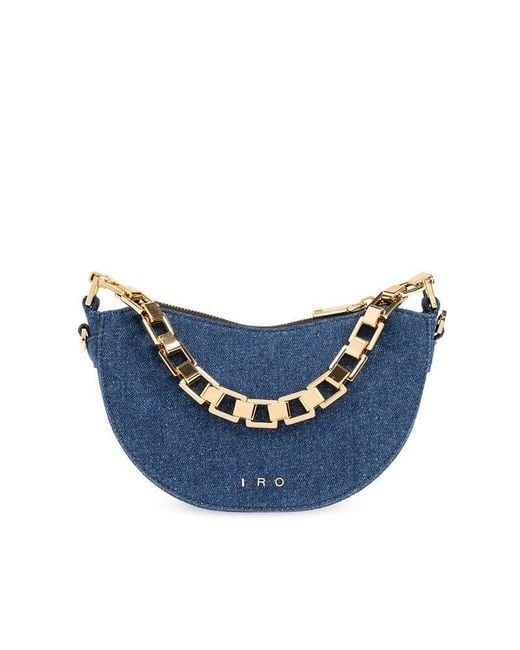 IRO Blue 'arc Baby' Shoulder Bag,