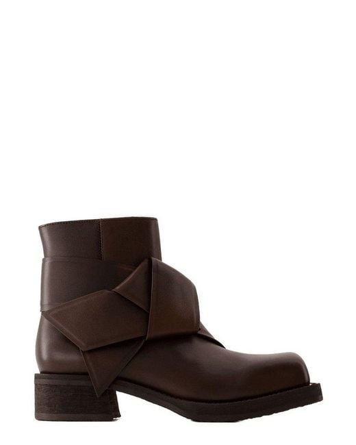 Acne Brown Musubi Ankle Boots