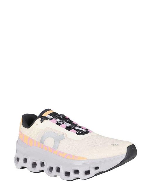 On Shoes Pink Lace-Up Sneakers