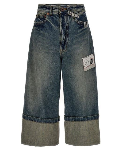 Maison Mihara Yasuhiro Blue 'Roll-Up' Jeans