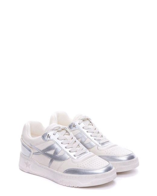 Ash White Blake Low-top Lace-up Sneakers
