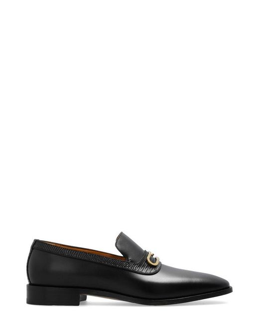 Gucci Black Loafer With Geometric G for men