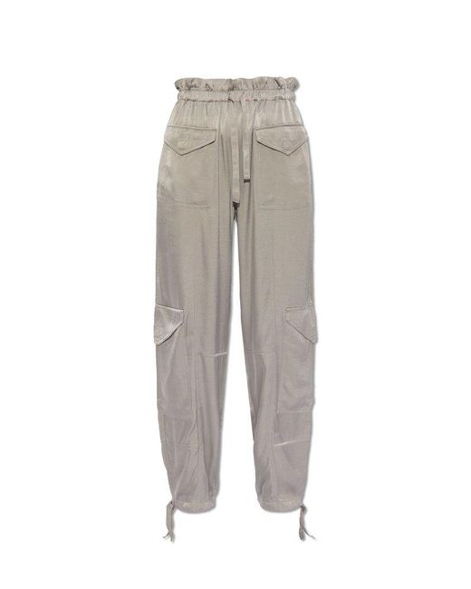 Ganni Gray Cargo Trousers,