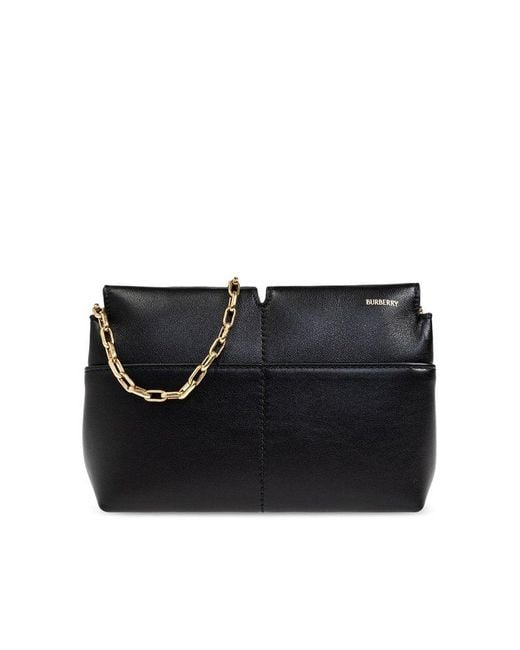 Burberry Snip Chain Linked Clutch Bag in Black Lyst