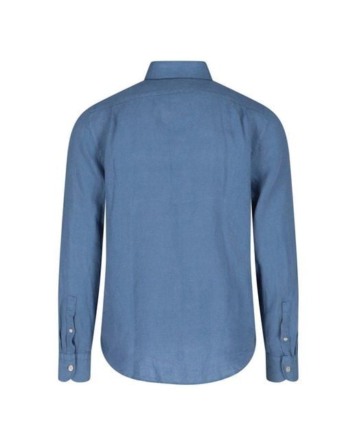 Paul Smith Blue Linen Shirt for men