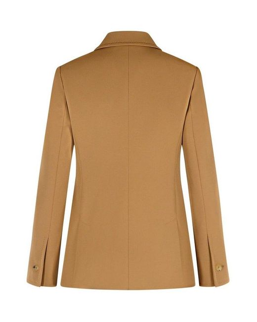 Max Mara Brown Palchi Single-Breasted Blazer