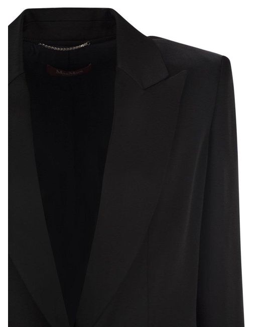 Max Mara Black Galazia Single Breasted Blazer