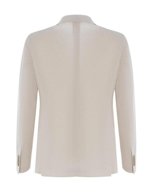 Tagliatore Natural Single-Breasted Tailored Blazer for men