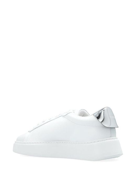 Furla White Round-toe Low-top Sneakers