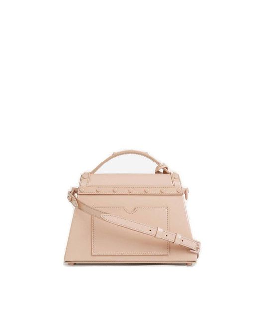 Balmain Pink B-buzz Dynasty Top Handle Bag