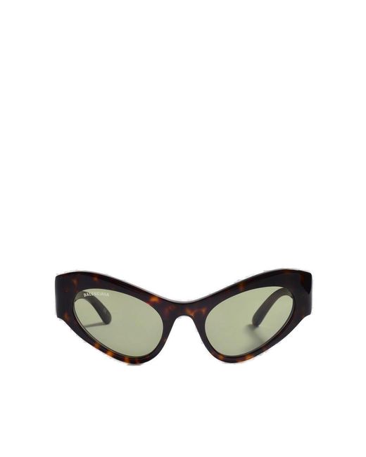 Balenciaga Green Alien Frame Sunglasses