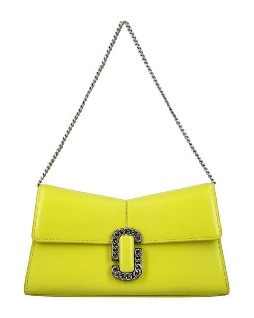 Marc Jacobs Yellow The St Marc Clutch Bag
