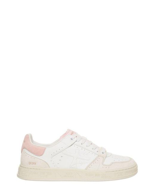 Premiata Natural Quinnd Lace-Up Sneakers