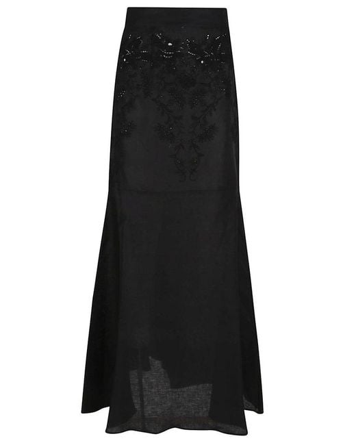Ermanno Scervino Black Long Skirt