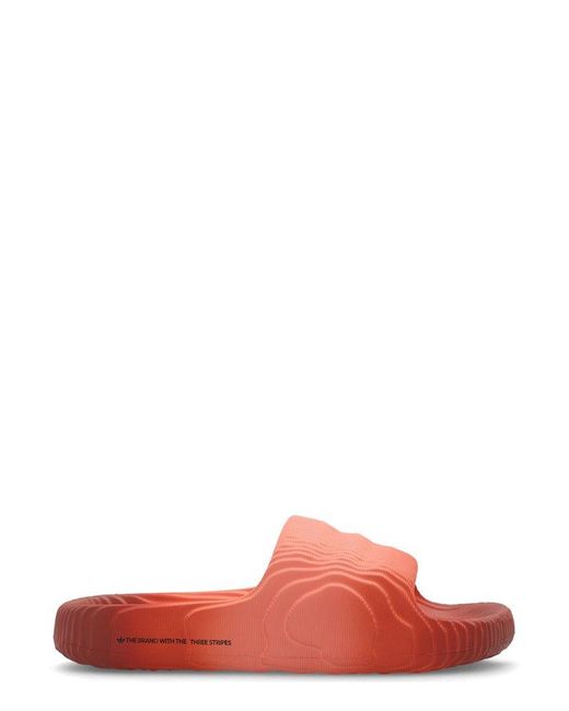 Adidas Originals Pink Adilette 22 Slip-on Slides for men