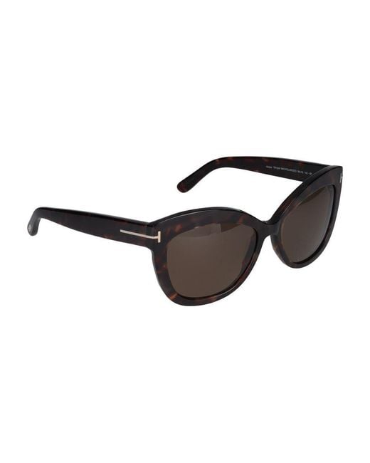 Tom Ford Black Cat-Eye Frame Sunglasses