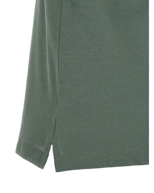 Zanone Green Crewneck Short-Sleeved T-Shirt for men