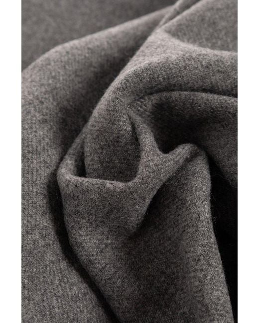 Ferragamo Gray Wool Scarf, for men
