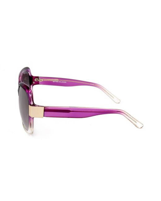Linda Farrow Purple X Matthew Williamson Butterfly Frame Sunglasses