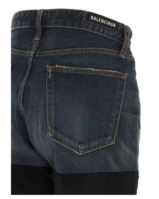 balenciaga two tone jeans