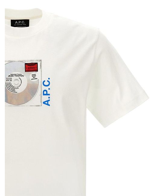 A.P.C. White Jibe T-shirt for men