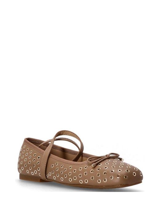 MICHAEL Michael Kors Brown Collette Ballet Flats
