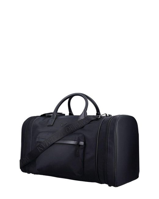 Emporio Armani Blue Asv Large Shopper Bag for men