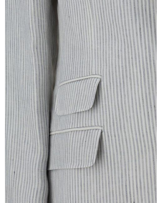 Brunello Cucinelli Gray Blazers E Vests for men