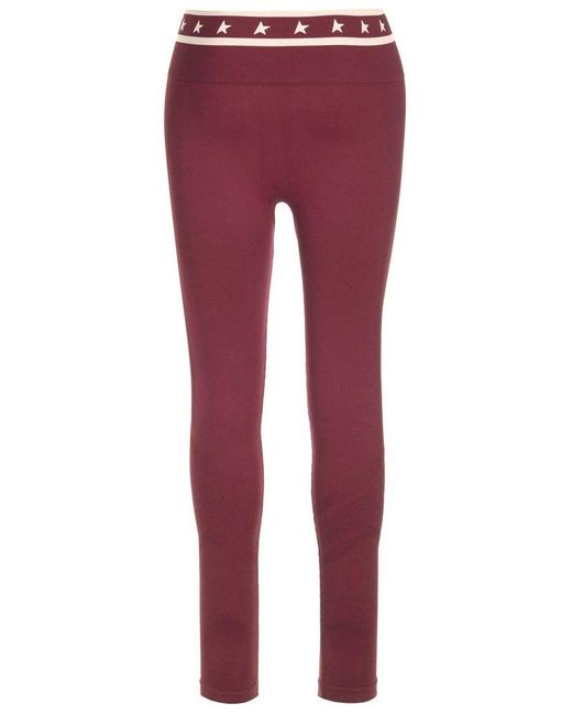 Golden Goose Deluxe Brand Red High-waisted Leggings