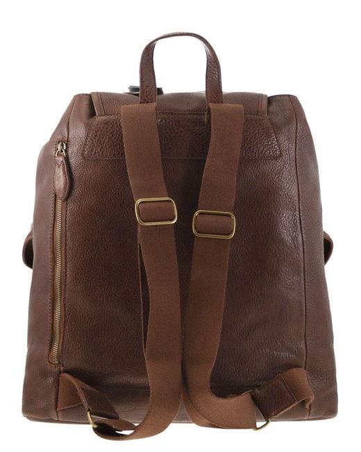 Polo Ralph Lauren Brown Heritage Leather Backpack for men
