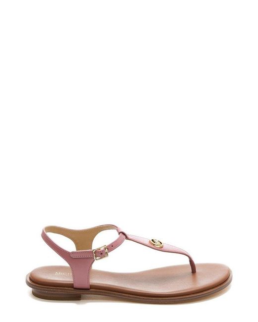 MICHAEL Michael Kors Pink Mallory T-strap Sandals